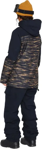 Vista 12 de Volcom Shelter 3D - Chaqueta con capucha para mujer, con aislamiento elástico, para snowboard, esquí, invierno