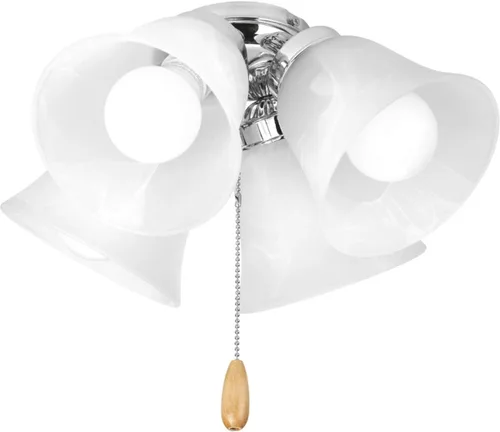 Vista 14 de Progress Lighting Kit de luz universal para ventilador de techo bajo de 1 luz para ventiladores de techo de la colección AirPro, diseño de perfil