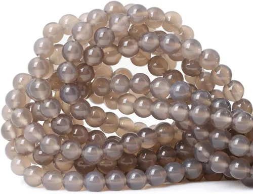 Vista 68 de Cuentas redondas sueltas de ágata estilo antiguo vena de dragón de 6mm, cuentas para diseño de joyas, 60 cuentas Ágata de vena de dragón