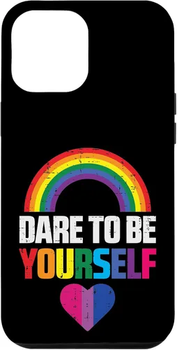 Vista 6 de Funda LGBTQ para iPhone 14 Atrévete a Ser Tú Mismo Bisexual Corazón Linda Bandera del Orgullo Bi