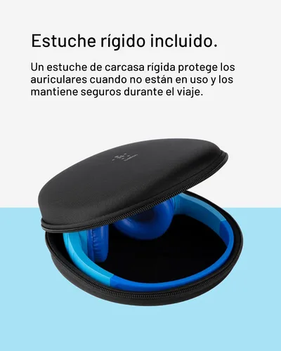Vista 7 de Belkin SoundForm Mini - Auriculares inalámbricos Bluetooth para niños, batería de 30 horas, límite de volumen seguro de 85 dB, micrófono integrado