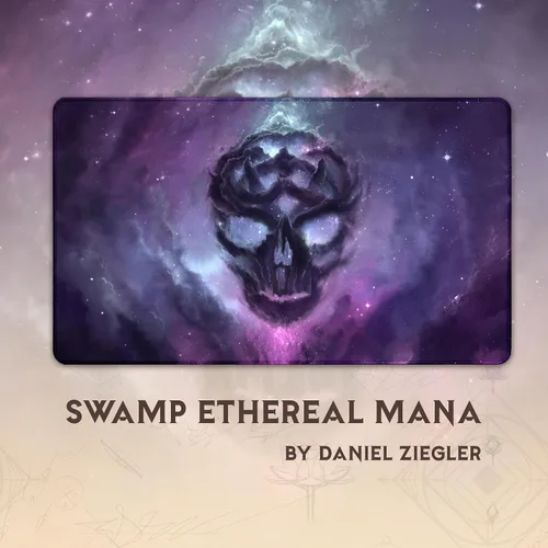 Vista 3 de Celestial Manas - Padre Art by Daniel Ziegler. Non-Slip Rubber Base. Compatible with Magic The Gathering TCG. Durable Tabletop Desk Protection.