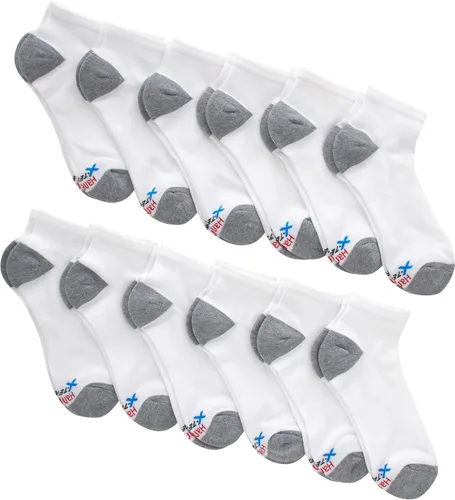 Vista 3 de Hanes mens Hanes Men's Socks, X-temp Lightweight Socks, Crew and Ankle, 12-pack