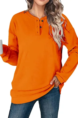 Vista 52 de KINGFEN Sudadera de manga larga con cremallera de un cuarto para mujer