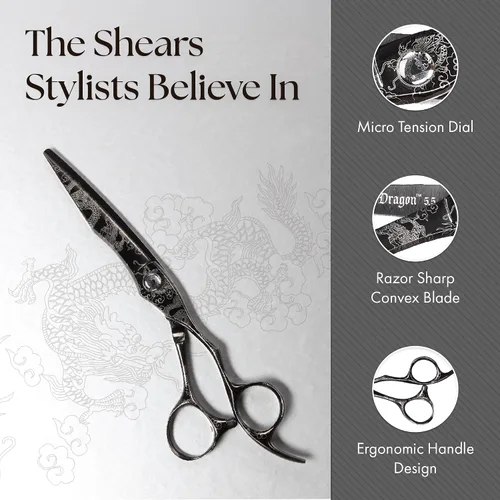 Vista 4 de Olivia Garden Dragon Professional Hairdressing Shear and Thinner Intro Case