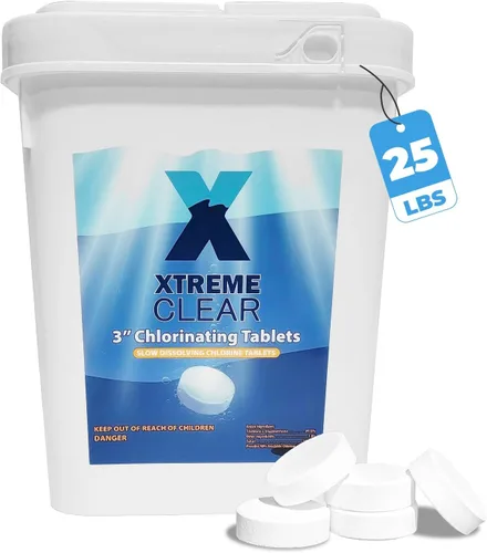 Vista 11 de XtremeClear Tabletas de Cloro de 1" para Piscina, Jacuzzi y Spa Elimina Bacterias y Algas Desinfectante Hace el Agua Limpia y Cristalina