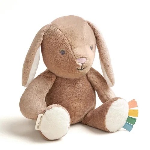 Vista 17 de Itzy Ritzy Snuggles Juguete de Peluche – Animal de Peluche Suave para Bebés, Niños y Adultos – Cintas Sensoriales y Telas Texturizadas para Juego