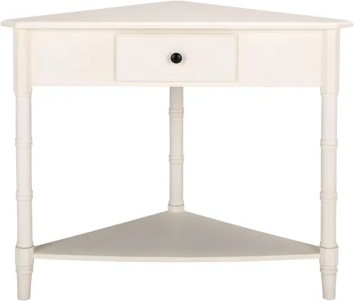 Vista 6 de SAFAVIEH Gomez AMH5709A - Mesa auxiliar esquinera de madera, 33.1 pulgadas, gris vintage