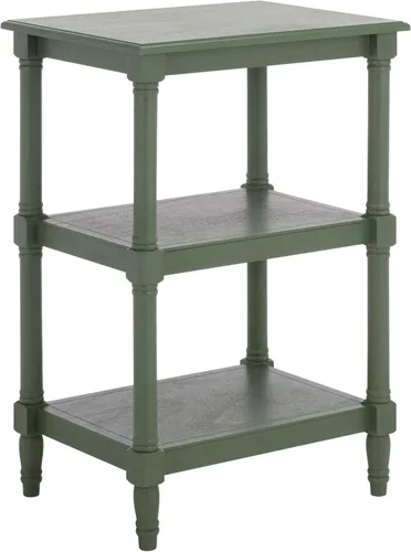 Vista 13 de Safavieh Home Collection Cassie Greige - Mesa de almacenamiento de 3 estantes ACC5715A, 19.8 pulgadas de ancho x 15 pulgadas de largo x 30 pulgadas