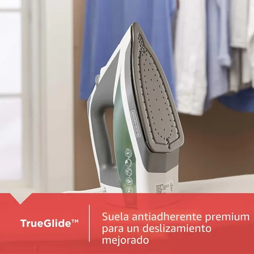 Vista 5 de BLACK+DECKER Vitessa - Plancha de vapor avanzada, ICR2020, suela antiadherente de vapor uniforme, apagado automático, cable retráctil sin enredos