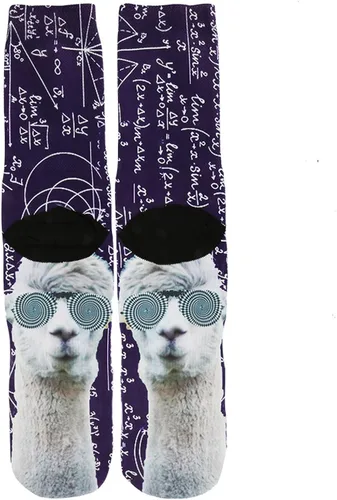 Vista 4 de Calcetines divertidos para hombre y niños, coloridos estampados 3D, gráficos de alimentos de animales, novedosos calcetines atléticos, regalo