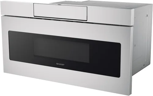 Vista 2 de SHARP SMD3070ASY - Horno de microondas con cajón, 30 pulgadas, 1.2 pies cúbicos, 950 vatios, panel de control táctil en ángulo oculto con pantalla