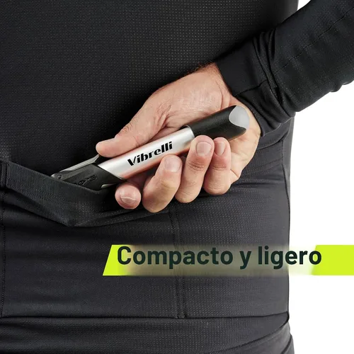 Vista 4 de Vibrelli Mini Bike Pump - Presta & Schrader Bicycle Pump - 120 PSI Tire Pump for Road & MTB - No Valve Changing Needed