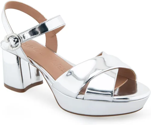 Vista 2 de Aerosoles Sandalias de tacón Cosmos para mujer, plateadas, 8.5, plateado