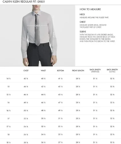 Vista 6 de Calvin Klein Camisa de vestir para hombre ajuste regular sin hierro puño francés