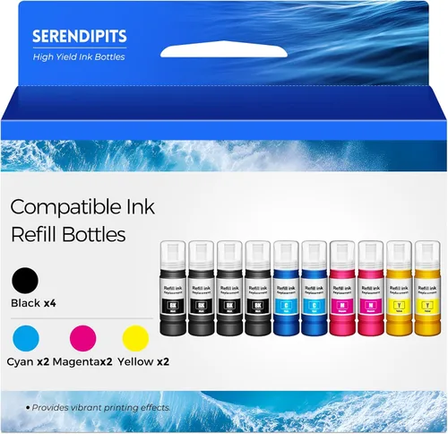 Vista 9 de Compatible para botellas de recarga de tinta EPT522 ET-2800 ET-2400 ET-4800 3