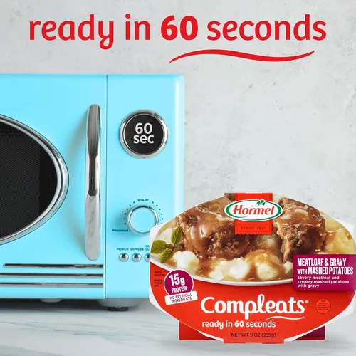 Vista 6 de HORMEL COMPLEATS Pastel de carne y salsa con puré de papas bandeja para microondas, 9 onzas (paquete de 6)