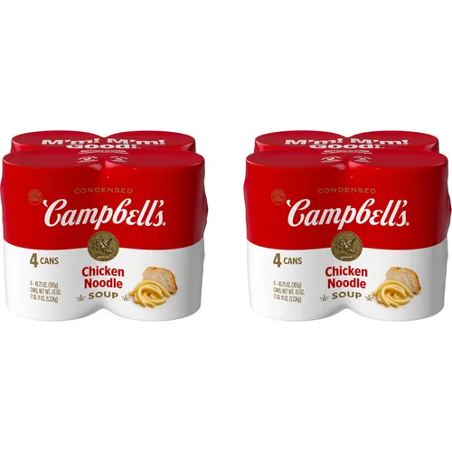 Vista 11 de Campbell's - Sopa condensada de fideos con pollo tamaño familiar, lata de 22.4 onzas