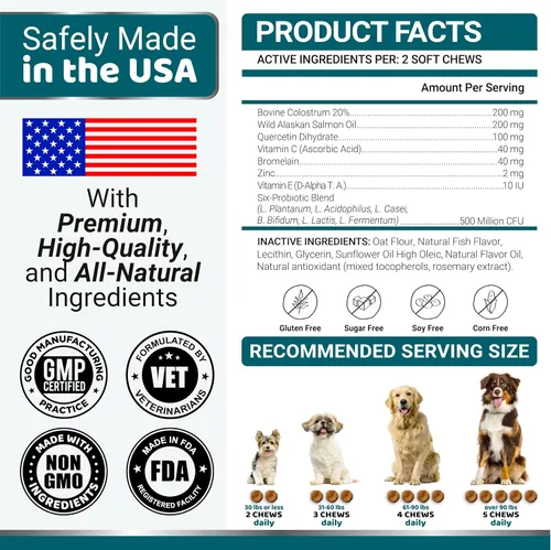 Vista 9 de Masticables para aliviar la alergia de los perros - 240 tratamientos