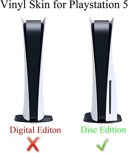 Vista 3 de Funda protectora de anime P-S5Play-Station, protector de piel para controlador de consola Disc Edition, resistente a los arañazos, adhesivos sin