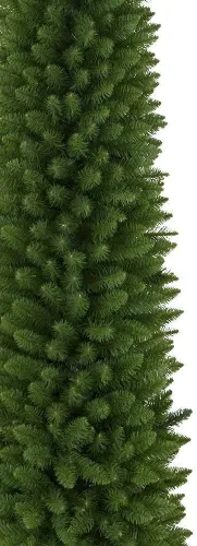 Vista 2 de Treetopia Empire Pencil Tree - Árbol de Navidad artificial para interiores, preiluminado con luces LED transparentes, ramas con bisagras, decoración