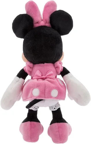 Vista 2 de Disney Store Mini Peluches Oficiales con Relleno de Frijoles – Minnie Mouse – Vestido Rosa – Adorable Animal de Peluche con Escultura Detallada