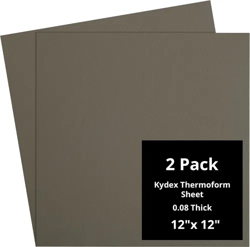 Vista 133 de Kydex Sheets - Solid Color DIY Kit for Crafting Holsters, Sheaths, and Mag Pouches - (8x8, 8x12, 12x12), Premium Thermoform Sheets - Thick, Durable