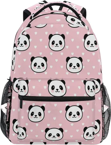 Vista 15 de ATTX Linda mochila con diseño de panda para niños y niñas, Panda-h, Ciclismo