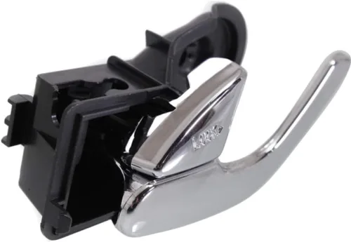 Vista 2 de KarParts360 Para Mazda Tribute 2001-2006 Manija de puerta interior delantera o trasera, lado del conductor cromada con botón de bloqueo de puerta