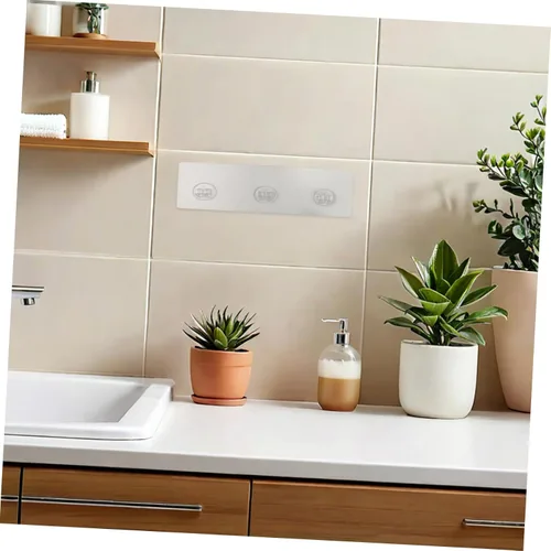 Vista 6 de 4pcs PE ganchos adhesivos utilidad ningún soporte de taladro