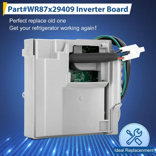 Vista 2 de Placa inversora WR87X29409 mejorada, compatible con refrigerador General Electric (GE), calidad OEM, VCC3 1156 K8 F 90, reemplaza WR55X10855