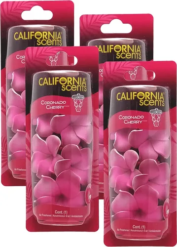 Vista 3 de California Scents Ambientadores colgantes, collar de vial colgante, ambientador colgante para automóvil y eliminador de olores para olores fuertes