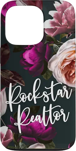Vista 10 de iPhone 14 Plus Rockstar Realtor - Elegante estuche de regalo floral para agente inmobiliario