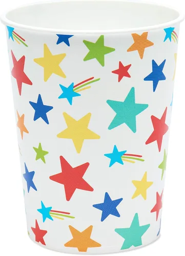 Vista 8 de American Greetings Suministros para fiestas de arcoíris, tazas de 16 onzas (8 unidades)