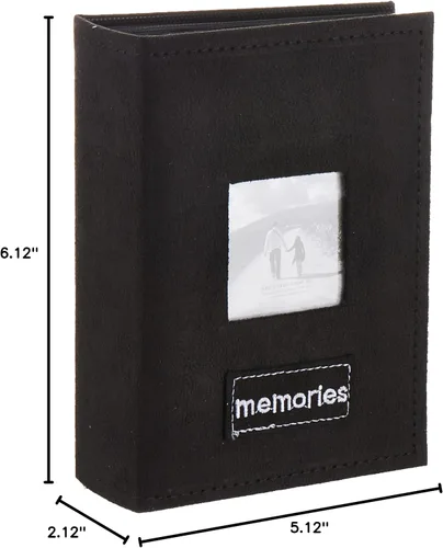 Vista 4 de Pioneer Photo Albums PTCH-100 Álbumes de fotos negros, 6.125 pulgadas x 5.125 pulgadas x 2.125 pulgadas