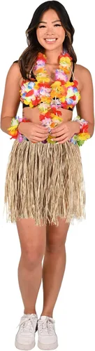 Vista 2 de Beistle Falda de rafia hula de cocina para adolescentes Luau Party Hawaiian Theme Accesorios de disfraz, natural