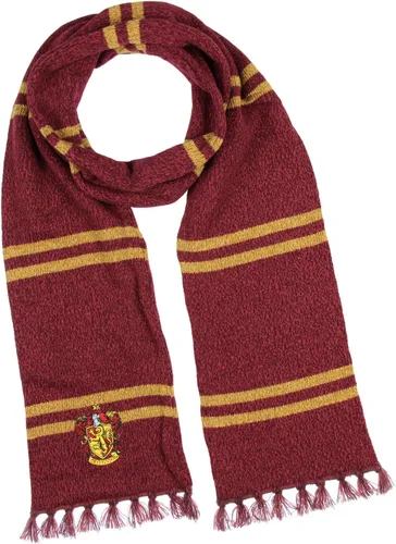 Vista 2 de Harry Potter Hogwarts Houses - Juego de bufanda de punto y gorro con pompón Gryffindor