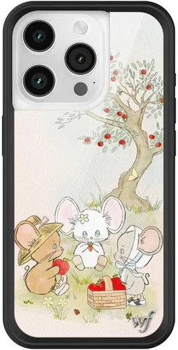 Vista 32 de Wildflower - Fundas compatibles con Apple iPhone 15 Pro Protector de goma negro, certificado de prueba de caída de 4 pies, propiedad de mujeres
