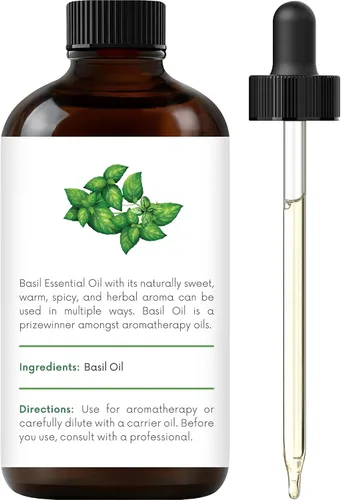 Vista 2 de Handcraft Blends Aceite Esencial de Albahaca – 1 Fl Oz – 100% Puro y Natural – Aceite Esencial de Grado Premium para Difusor y Aromaterapia, Piel