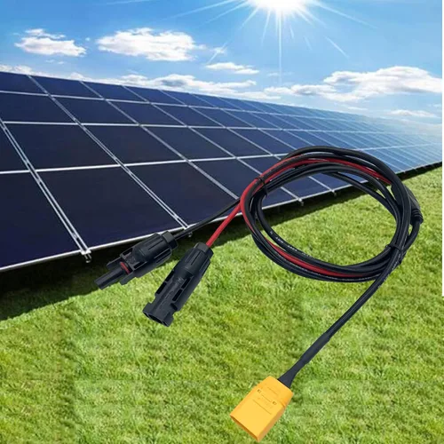 Vista 6 de Cable adaptador de conector solar a XT90: Adaptador de panel solar a cable de extensión macho XT90 para central eléctrica portátil y generador solar