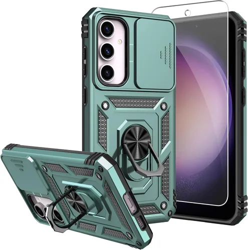 Vista 12 de Funda para Galaxy S23 FE, con protectores de pantalla y funda para cámara, [grado militar] de 16 pies. Funda a prueba de caídas con funda protectora