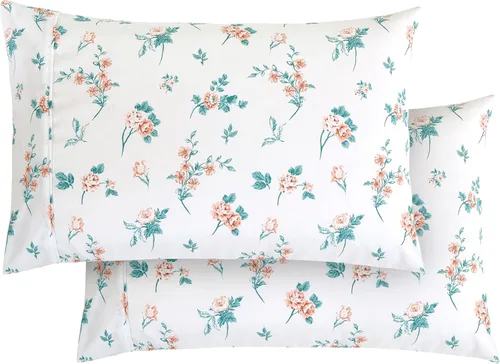 Vista 37 de Elegant Comfort Juego Ultra Suave de 2 Fundas de Almohada con Estampado Floral - 1500 Microfibra de Calidad Premium de Hotel, Suaves y Lisas