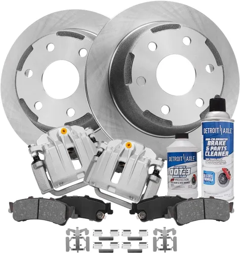 Vista 71 de Detroit Axle - Rotores de freno para Chrysler 200 2015 2016 2017, Rotores de freno de disco de reemplazo: 12.01" pulgadas delantero y 10.95