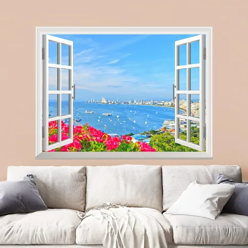 Vista 32 de Wall26 - Mural de pared con adhesivo removible, decoración para el hogar