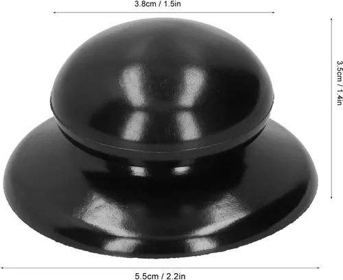 Vista 4 de 2 pomos para tapa de olla con tornillos, accesorio universal para mango de cubierta de sartén, cubierta de hervidor de cocina, perilla universal