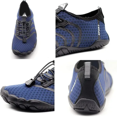 Vista 5 de Zapatos de agua para hombres y mujeres, secado rápido, natación, playa, senderismo, aqua, descalzo, deportes al aire libre, zapatos atléticos