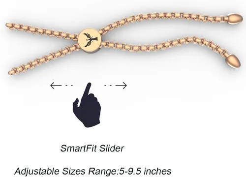 Vista 2 de WelMag Pulsera ajustable de alerta médica para mujer, grabado gratuito