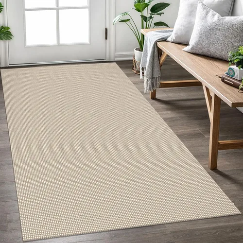 Vista 73 de EARTHALL Alfombra tejida de 2 x 3 pies, lavable para entrada, alfombra trenzada antideslizante, alfombra para puerta interior y exterior, alfombra