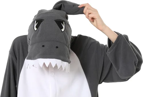 Vista 6 de Unisex Adult Onesie Pajamas Animal Cosplay Onesies Costume Christmas Party Sleepwear HomeWear Jumpsuit