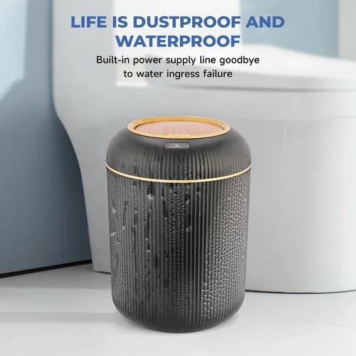 Vista 35 de Pukomc Papelera con sensor inteligente, conveniente e higiénico, fácil de usar, sensor de tecnología, impermeable, papelera de plástico para cocina